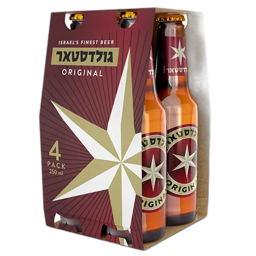 רבעיית בירה גולדסטאר 250 מ''ל