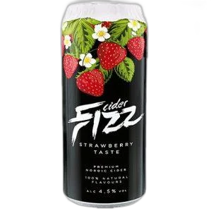 פיזז סיידר בטעם תות פחית Fizz Cider Strawberry Can