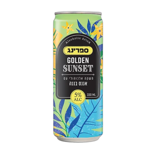ספרינג קוקטייל אלכוהולי אננס בננה
