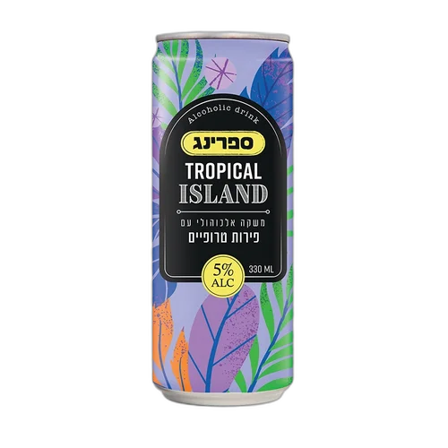 ספרינג קוקטייל אלכוהולי פירות טרופיים