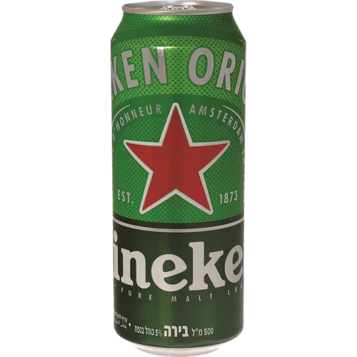בירה היינקן פחית 500 מ''ל